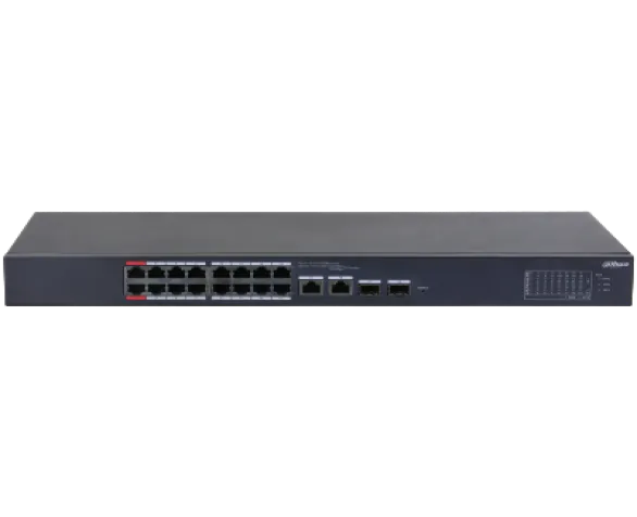 18-Port Cloud Managed Desktop Switch with 16-Port PoE ( DH-CS4218-16ET-190 )
